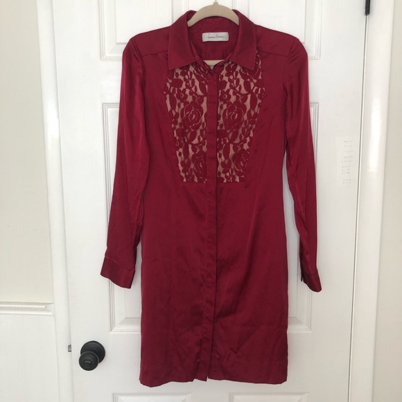 Femme D’Armes Lace Button Down Blouse - Picture 1 of 10
